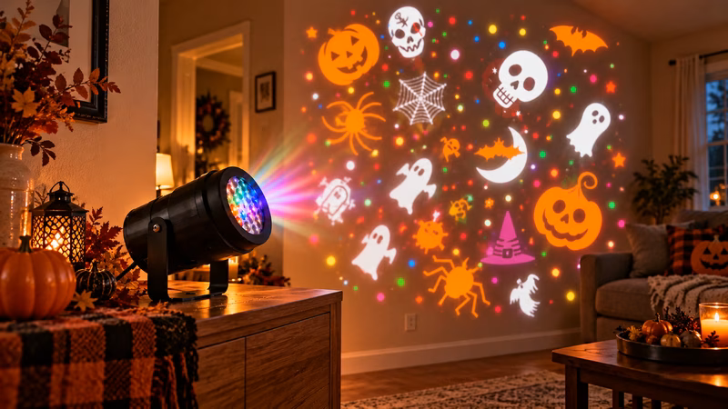 So projiziert Holiday Prism bewegte Festtagsmotive